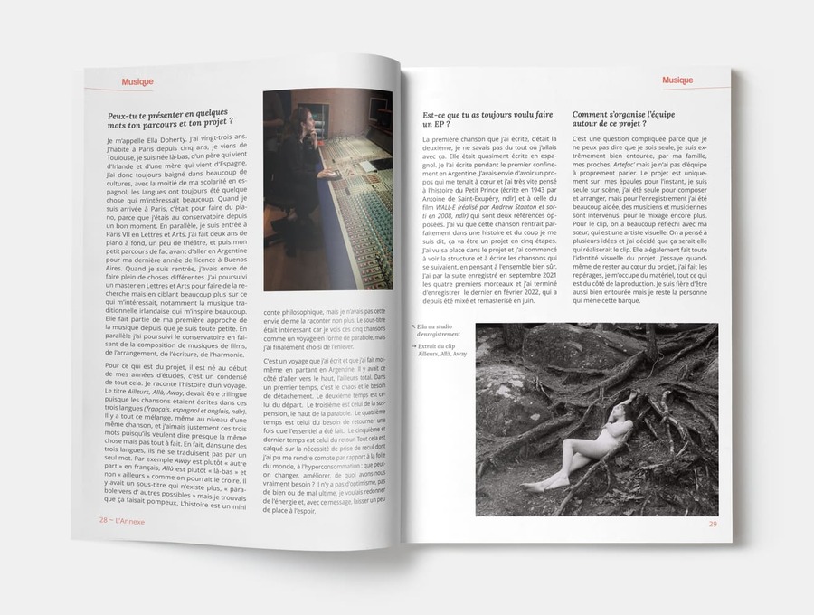Double pages la revue l'Annexe