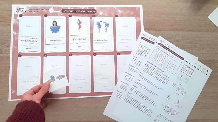 Photo du jeu sur les postures.