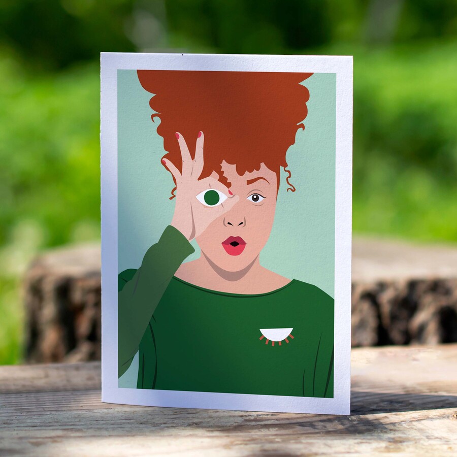 Recto de la carte de vœux