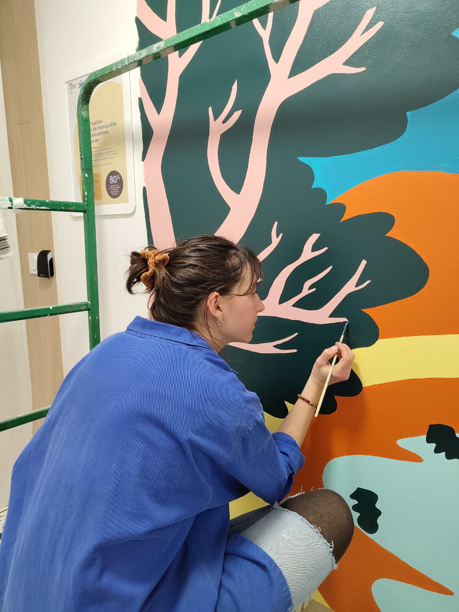 Fresque murale vue de gauche